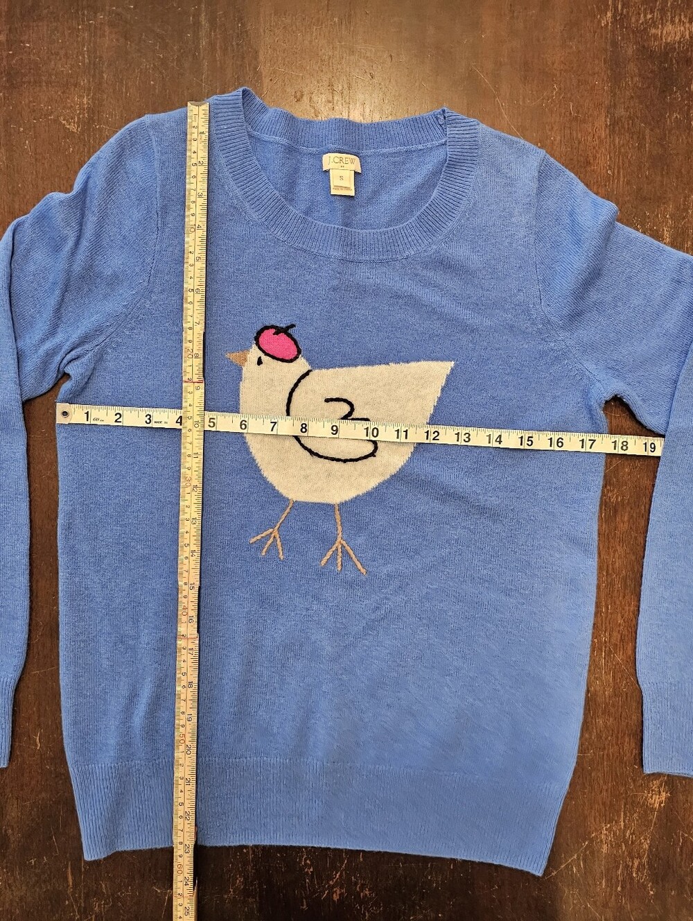 J. Crew Women's Blue French Hen Sweater - Size Small - Picture 3 of 4